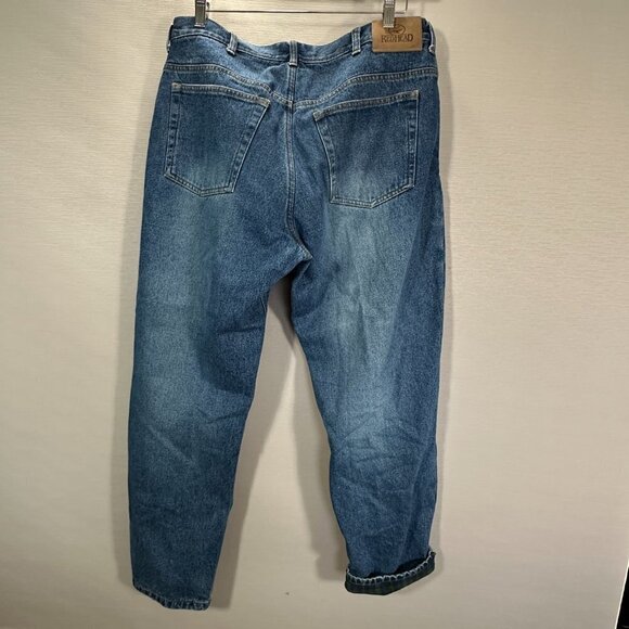 RedHead Jeans Mens 38 Flannel Lined Medium Wash Cotton Pockets - Picture 6 of 8